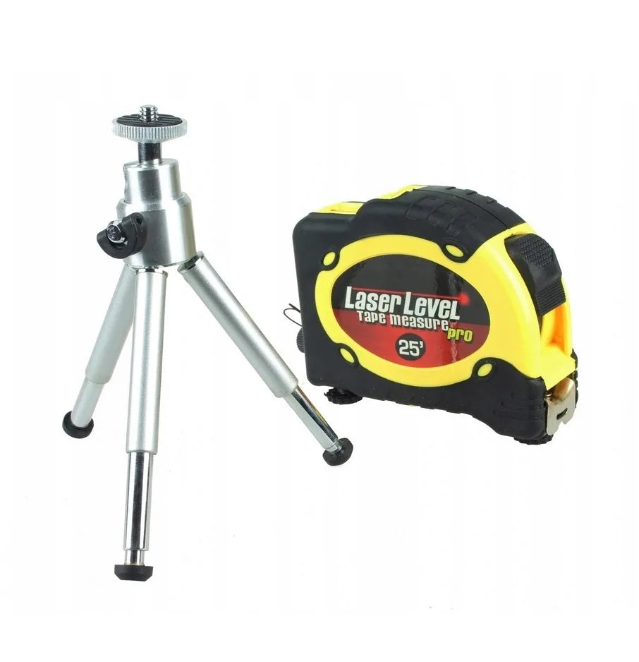 Nivela laser cu ruleta, Zola®, masoara 7.5 m , poloboc integrat, trepied, unda laser 630-680 nm, 35x110x80 mm, galben/negru Nivela laser cu ruleta, Zola®, masoara 7.5 m , poloboc integrat, trepied, unda laser 630-680 nm, 35x110x80 mm, galben/negru